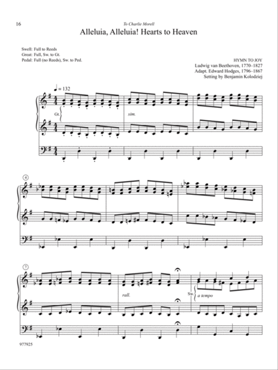Notes of Gladness: Six Easter Hymn Settings for Organ Organ Solo scores gallery preview page 5