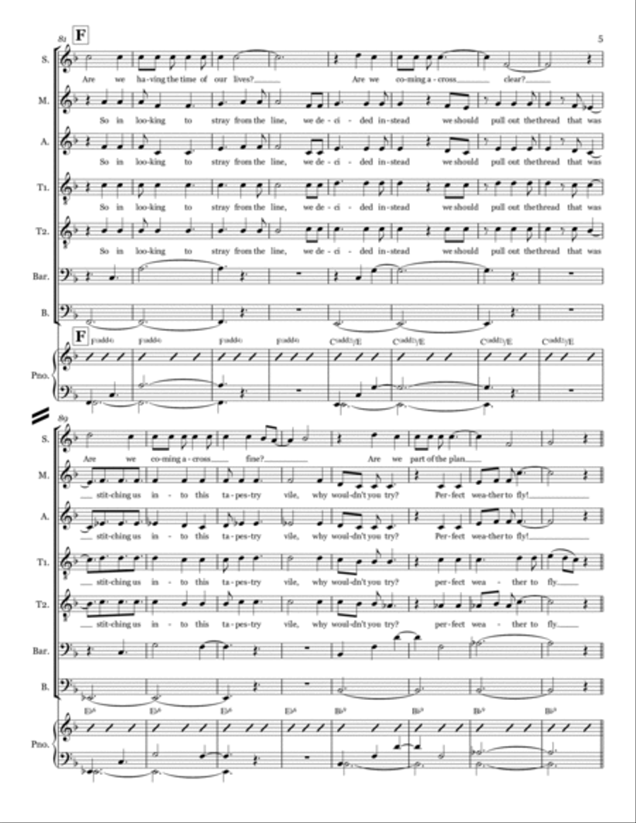 Weather To Fly A Cappella scores gallery preview page 5