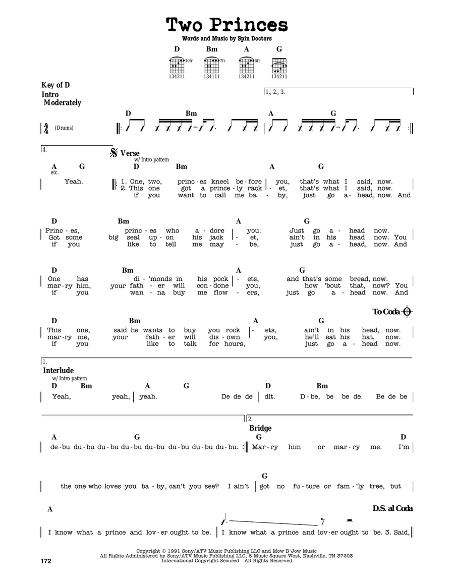 Two Princes Two Princes Electric Guitar scores gallery preview page 1