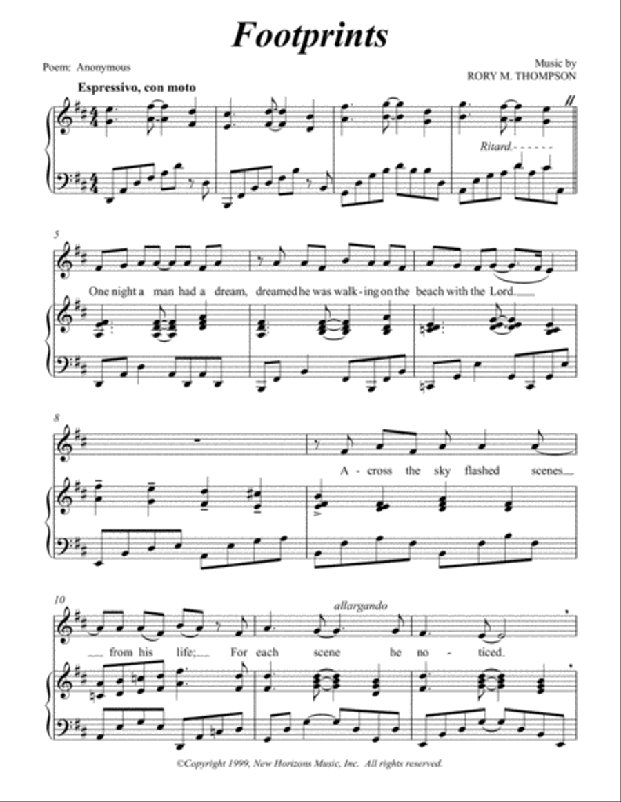 Footprints Footprints Voice scores gallery preview page 1