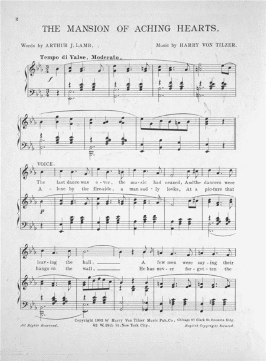 The Mansion of Aching Hearts Voice scores gallery preview page 2