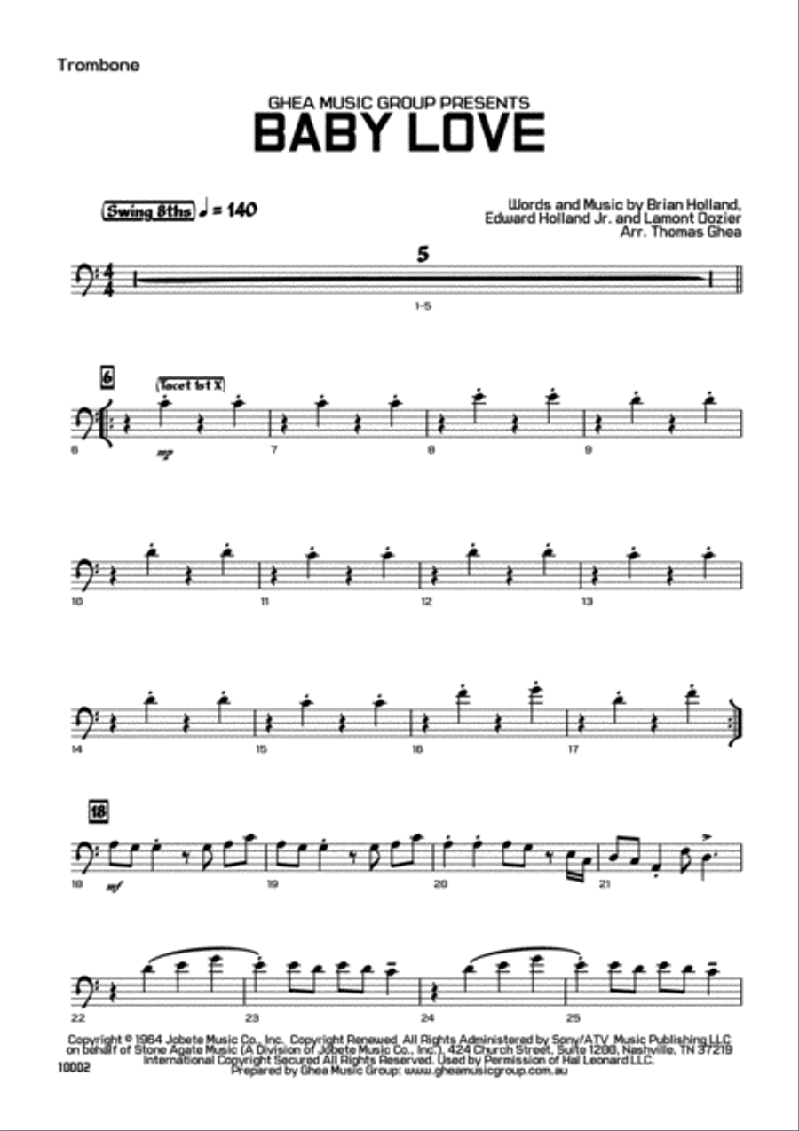 Baby Love Small Ensemble scores gallery preview page 6