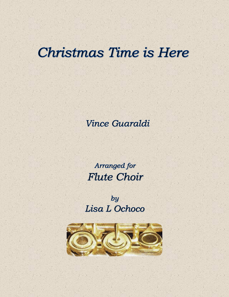 Christmas Time Is Here Flute Choir scores gallery preview page 1