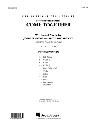 Come Together - Full Score