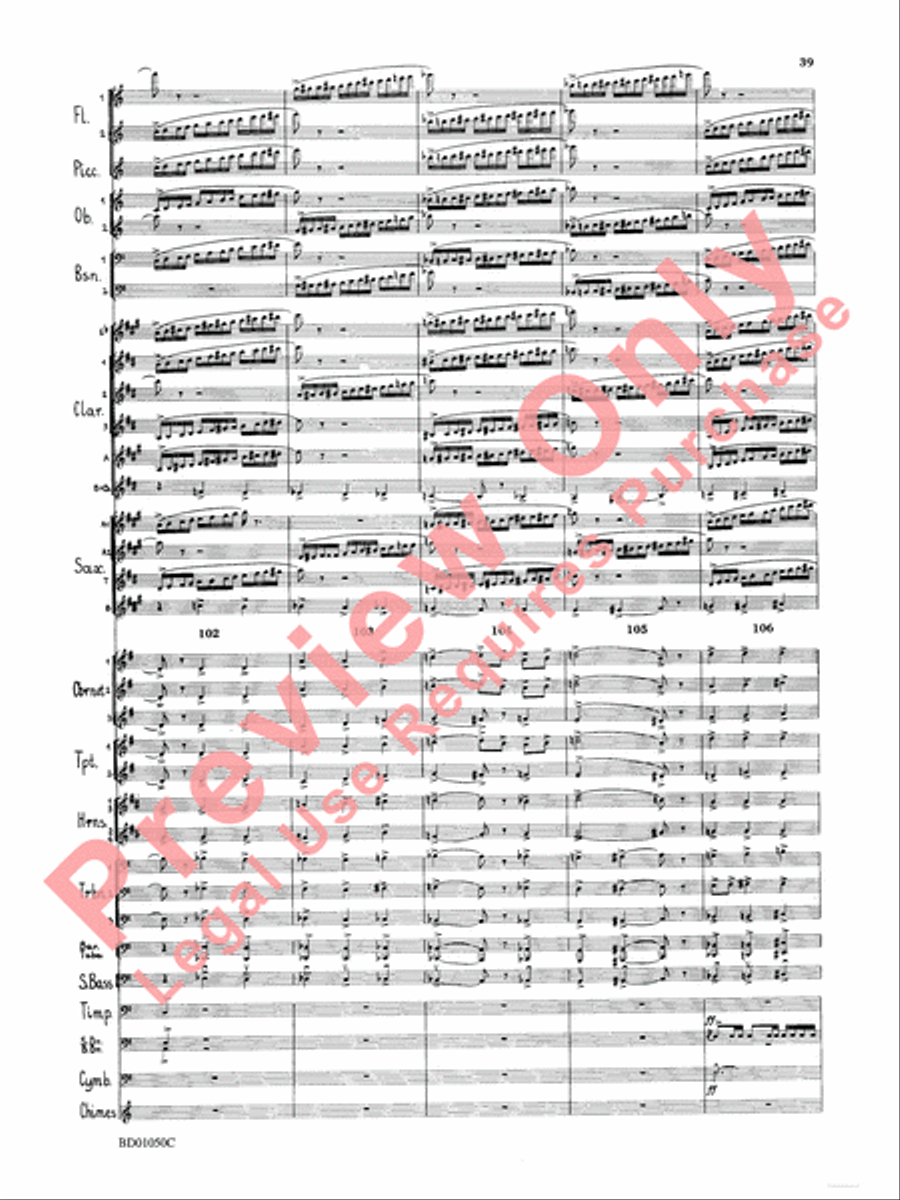 Trittico Concert Band scores gallery preview page 42