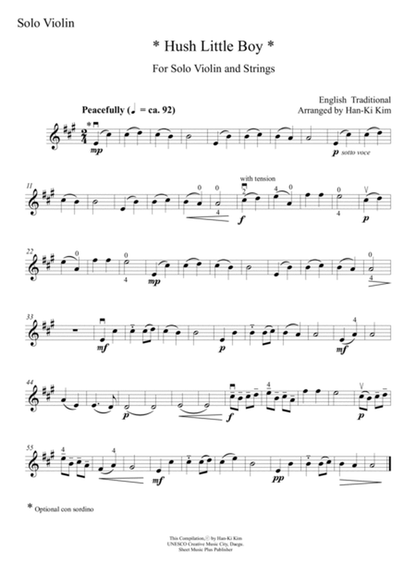 Hush little Baby (For Solo Violin and Strings) image number null