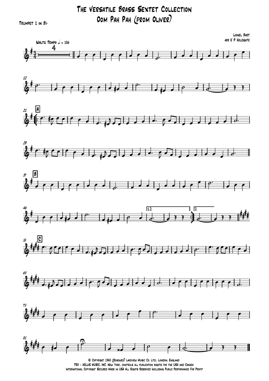 Oom-pah-pah Brass Ensemble scores gallery preview page 4