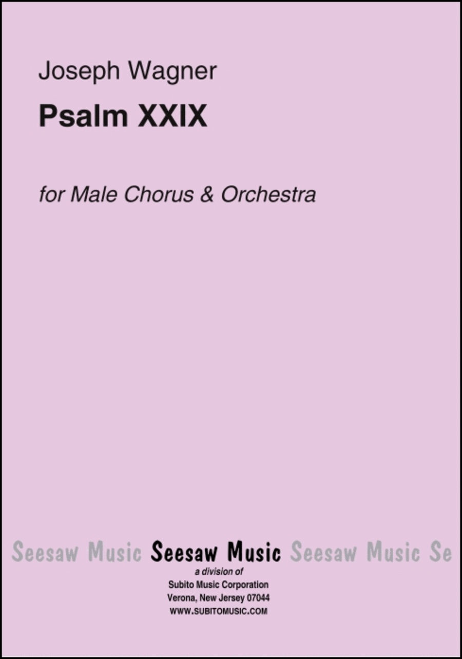 Psalm XXIX Men's Choir scores gallery preview page 1