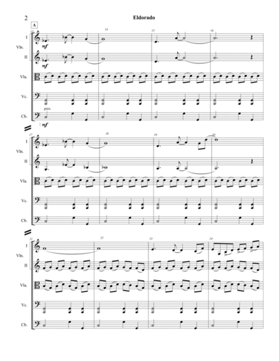 Eldorado Eldorado String Orchestra scores gallery preview page 2