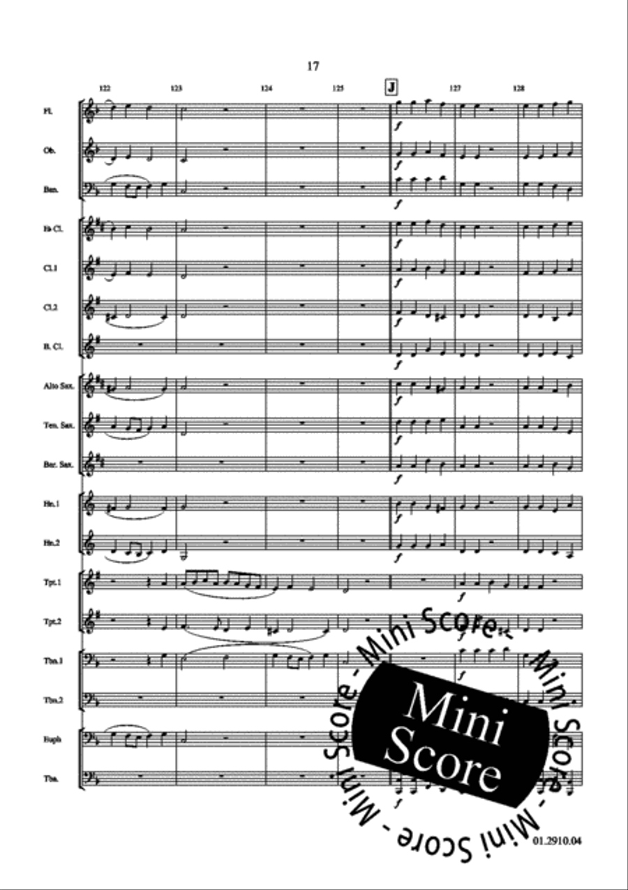 Jauchzet dem Herren Jauchzet dem Herren Concert Band scores gallery preview page 21