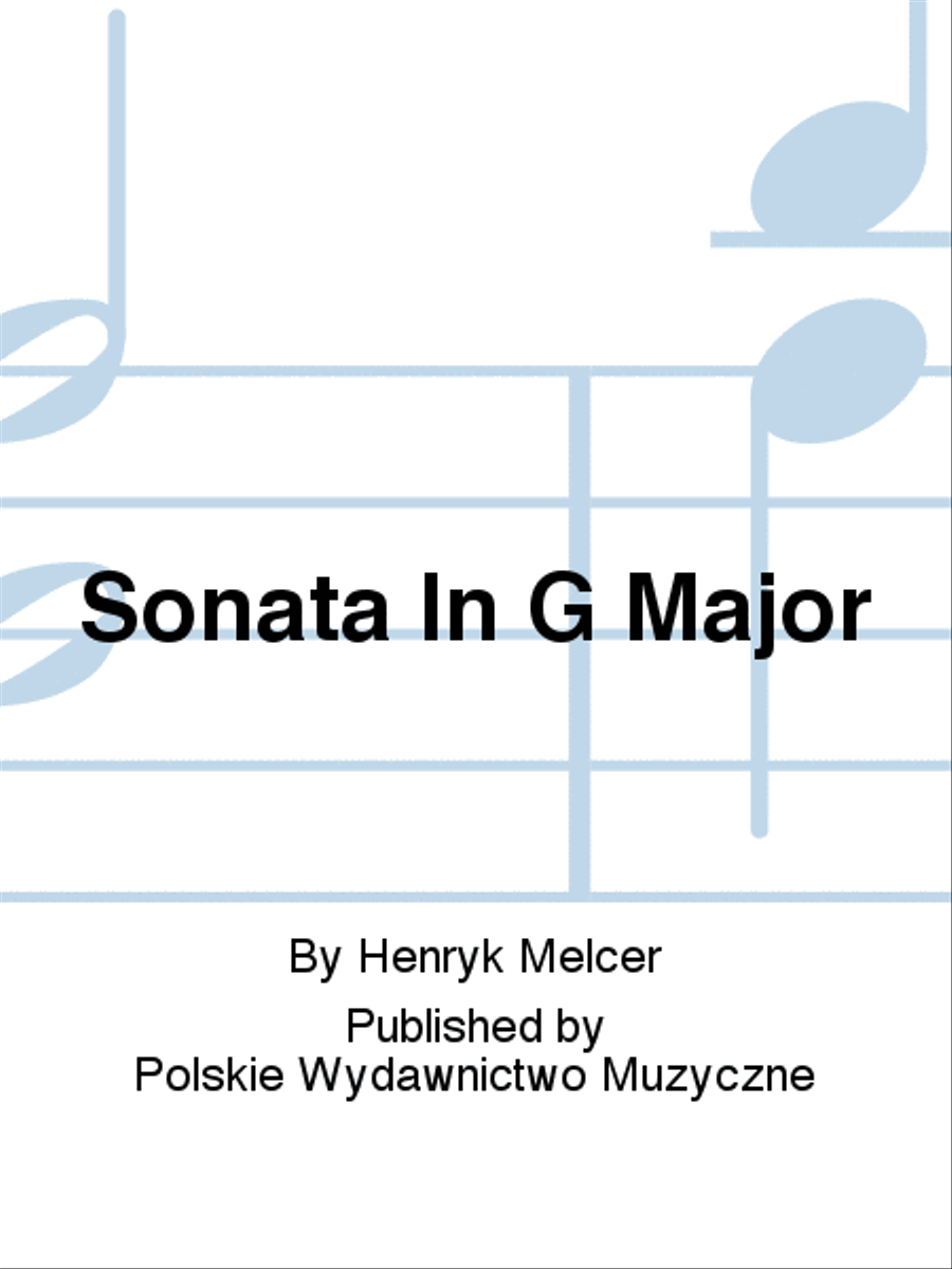 Sonata In G Major