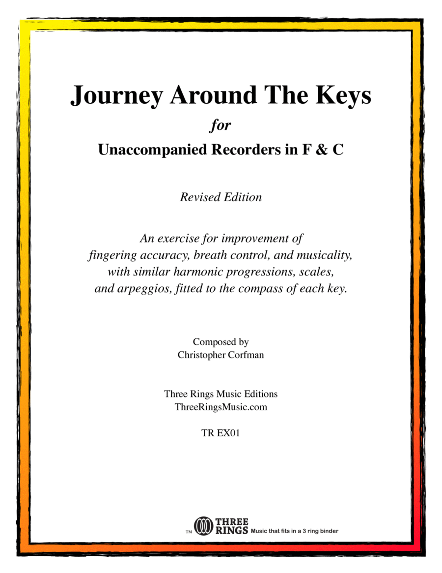 Journey Around the Keys for Unaccompanied Recorders in F & C Recorder scores gallery preview page 1