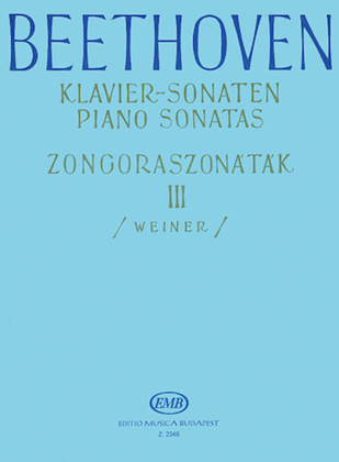 Book cover for Sonatas - Volume 3