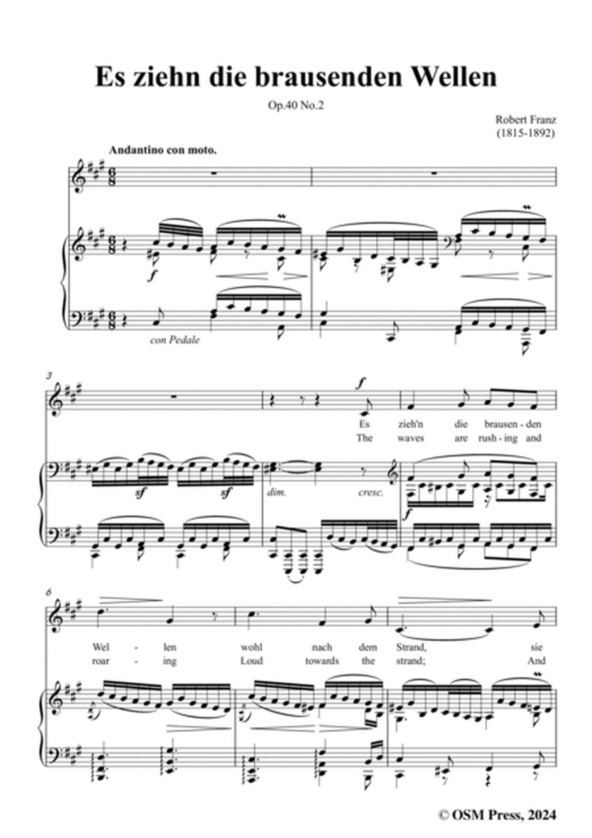 R. Franz-Es ziehn die brausenden Wellen,in f sharp minor,Op.40 No.2