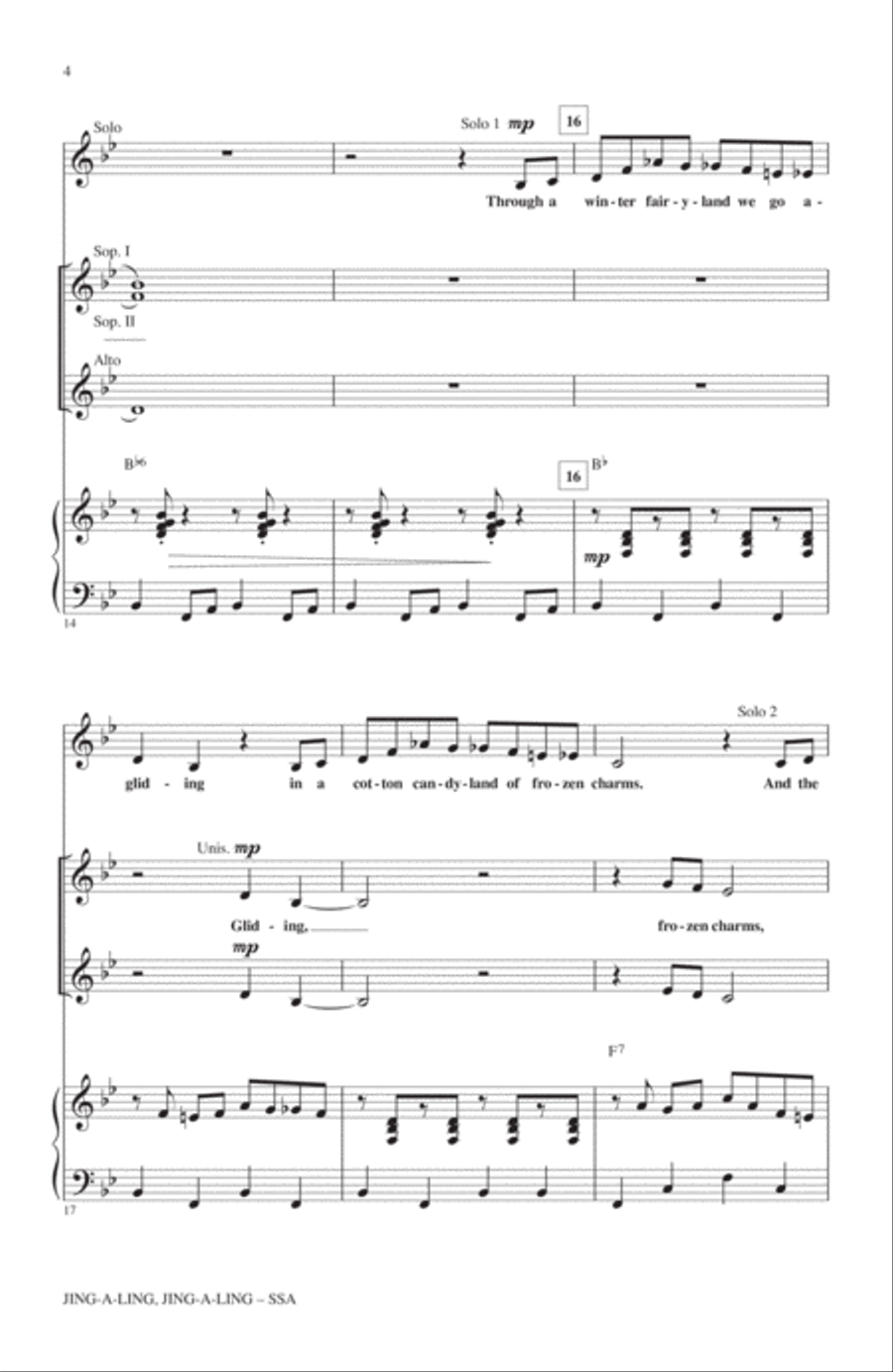 Jing-A-Ling, Jing-A-Ling SSA scores gallery preview page 3