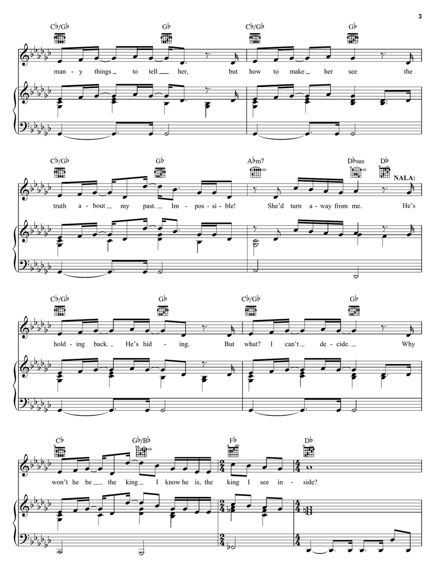 Can You Feel The Love Tonight (from The Lion King: Broadway Musical) Piano, Vocal, Guitar scores gallery preview page 3