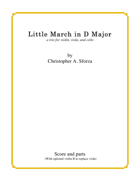 Little March in D Major image number null
