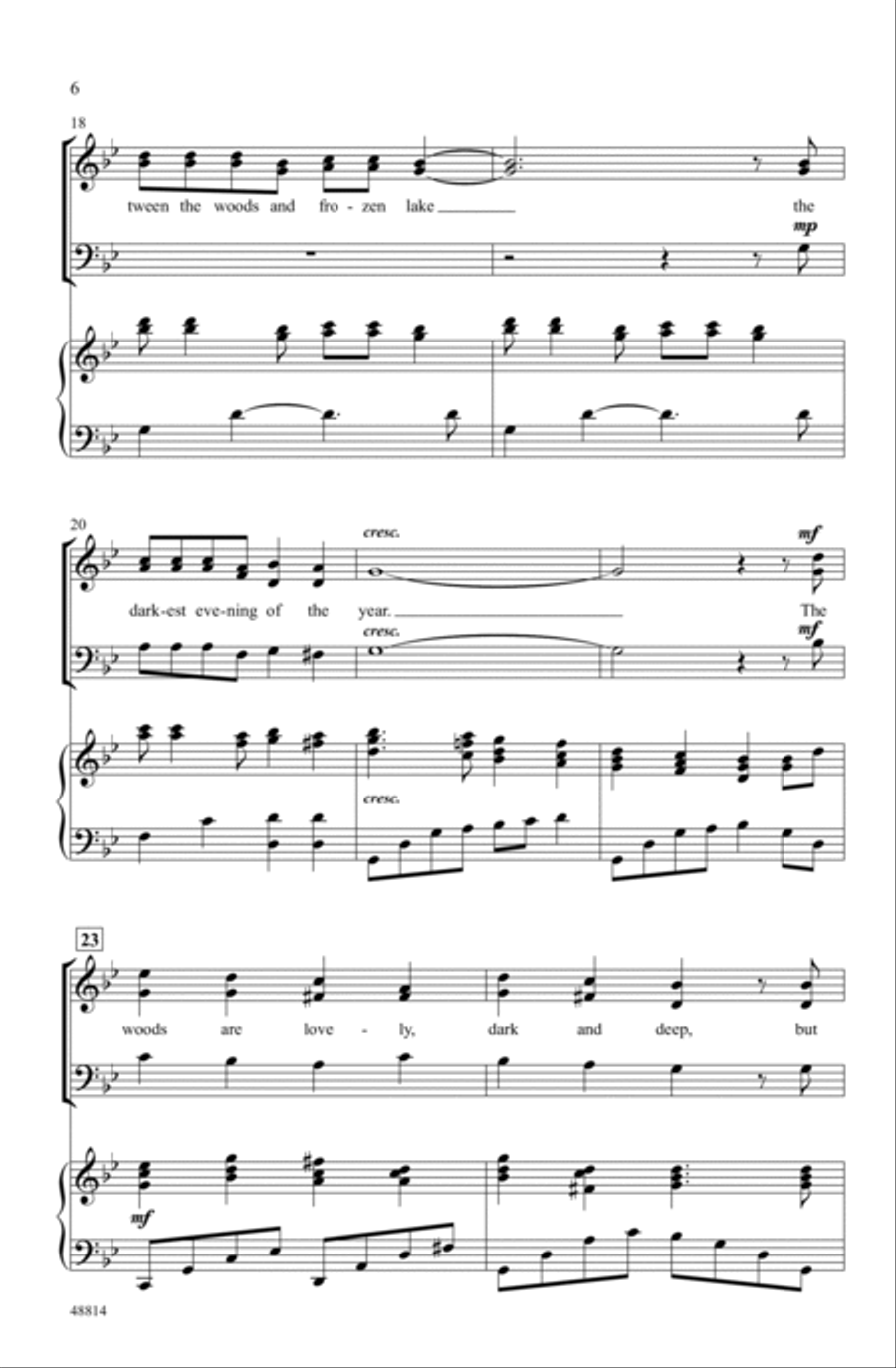 Stopping by Woods Stopping by Woods Choir scores gallery preview page 4