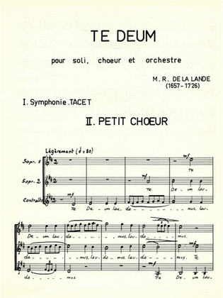 Book cover for Te Deum (choral-mixed Accompanied)