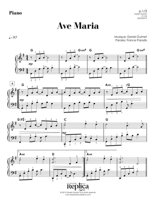AVE MARIA - PIANO part