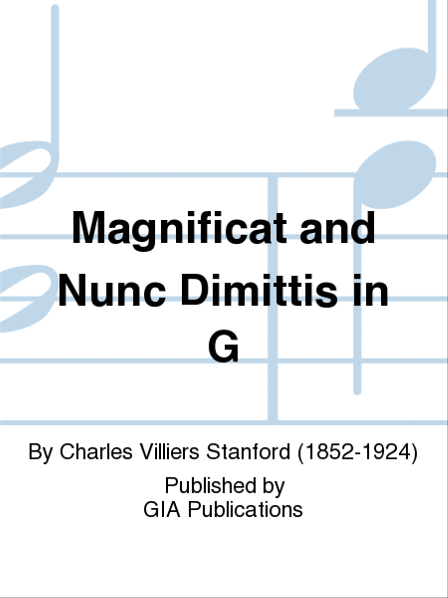 Magnificat and Nunc Dimittis in G Blessed Virgin Mary scores gallery preview page 1
