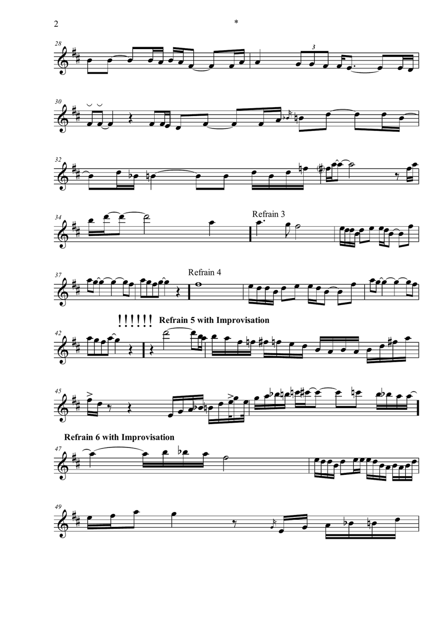 Without You Without You Alto Saxophone scores gallery preview page 2
