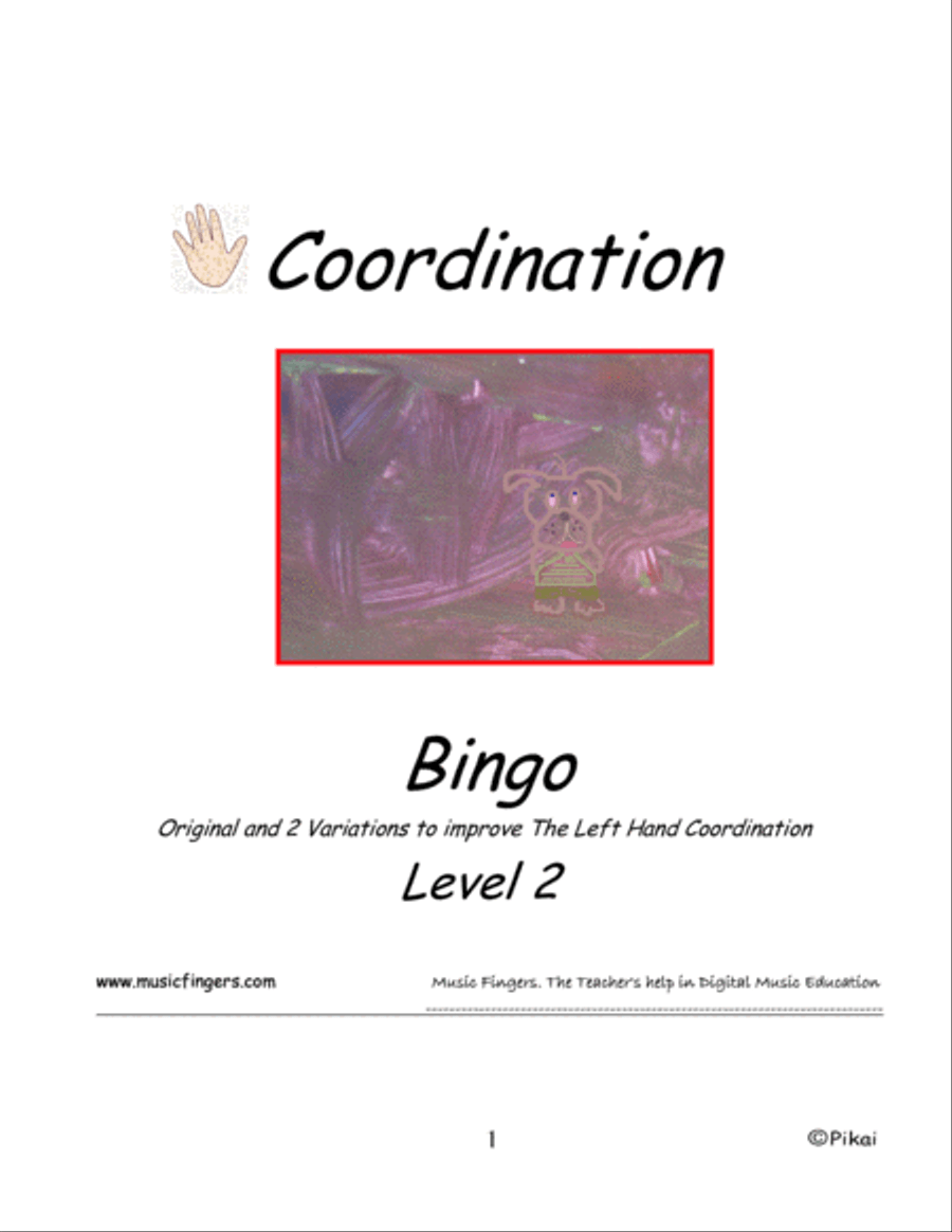 Bingo. Lev. 2 Coordination Piano Method scores gallery preview page 1