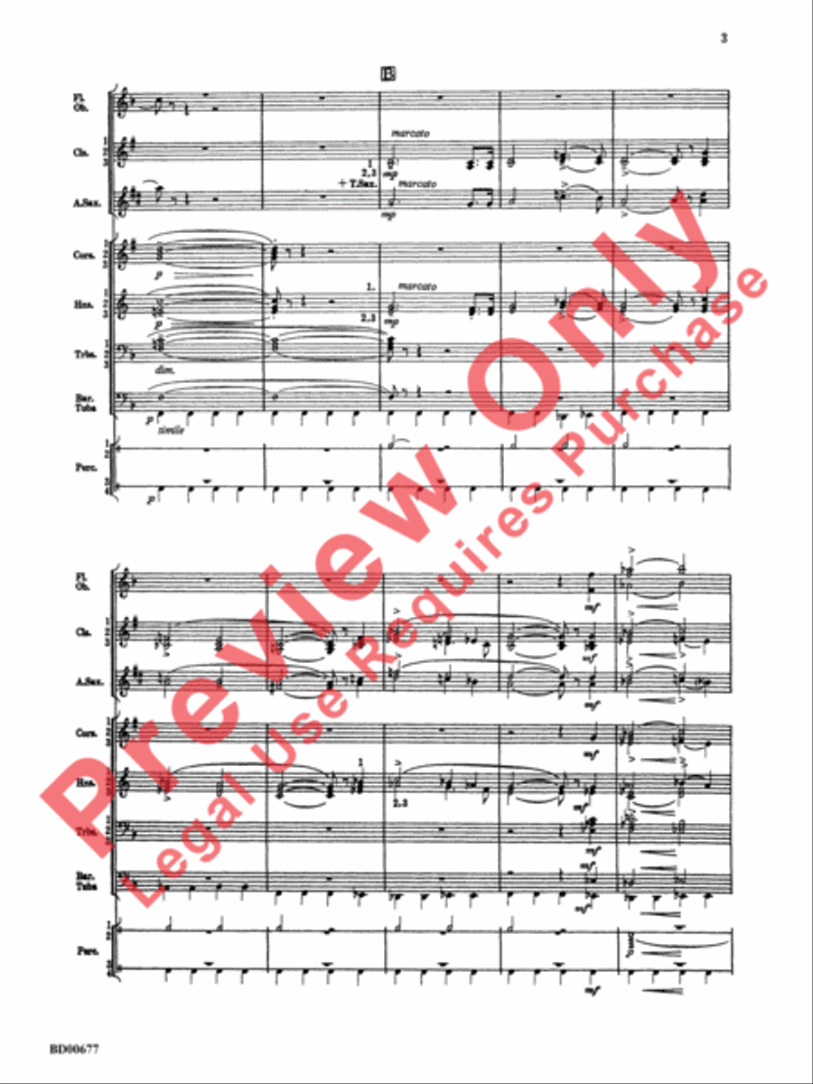 Brookshire Suite Concert Band scores gallery preview page 4