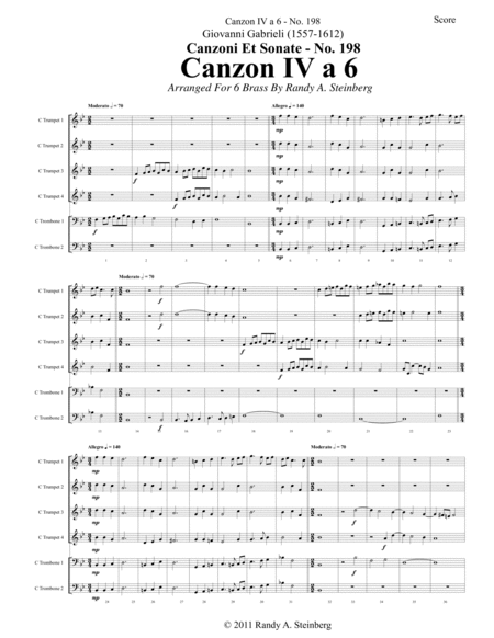 Canzon IV a 6 - No. 198 image number null