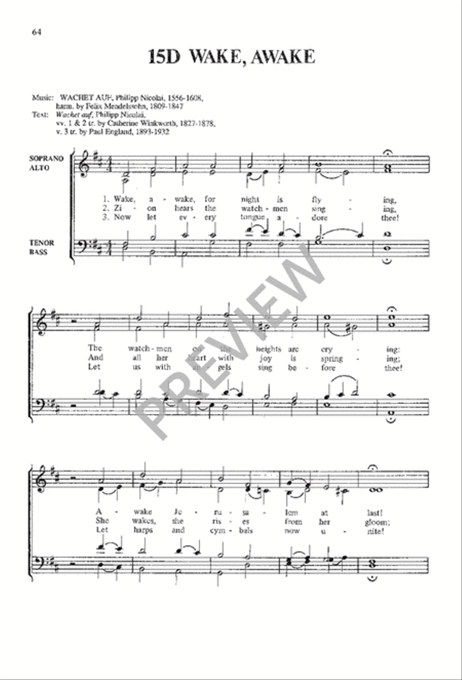 A Choir Book for Advent 4-Part scores gallery preview page 66