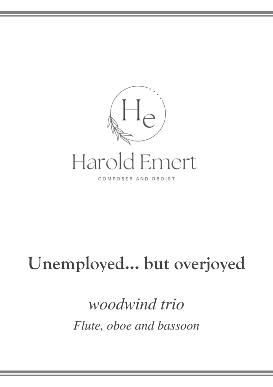 Unemployed... but overjoyed Woodwind Trio scores gallery preview page 1