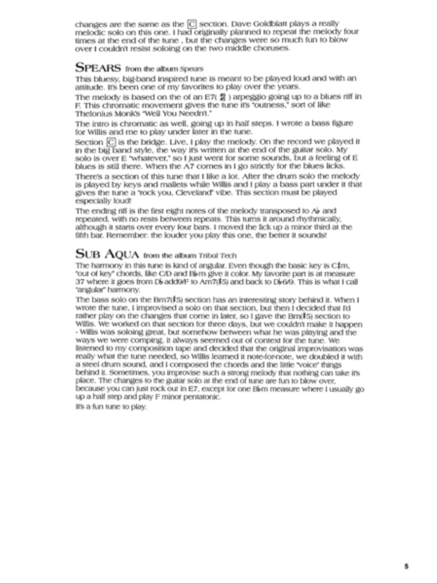 The Scott Henderson Guitar Book Electric Guitar scores gallery preview page 6