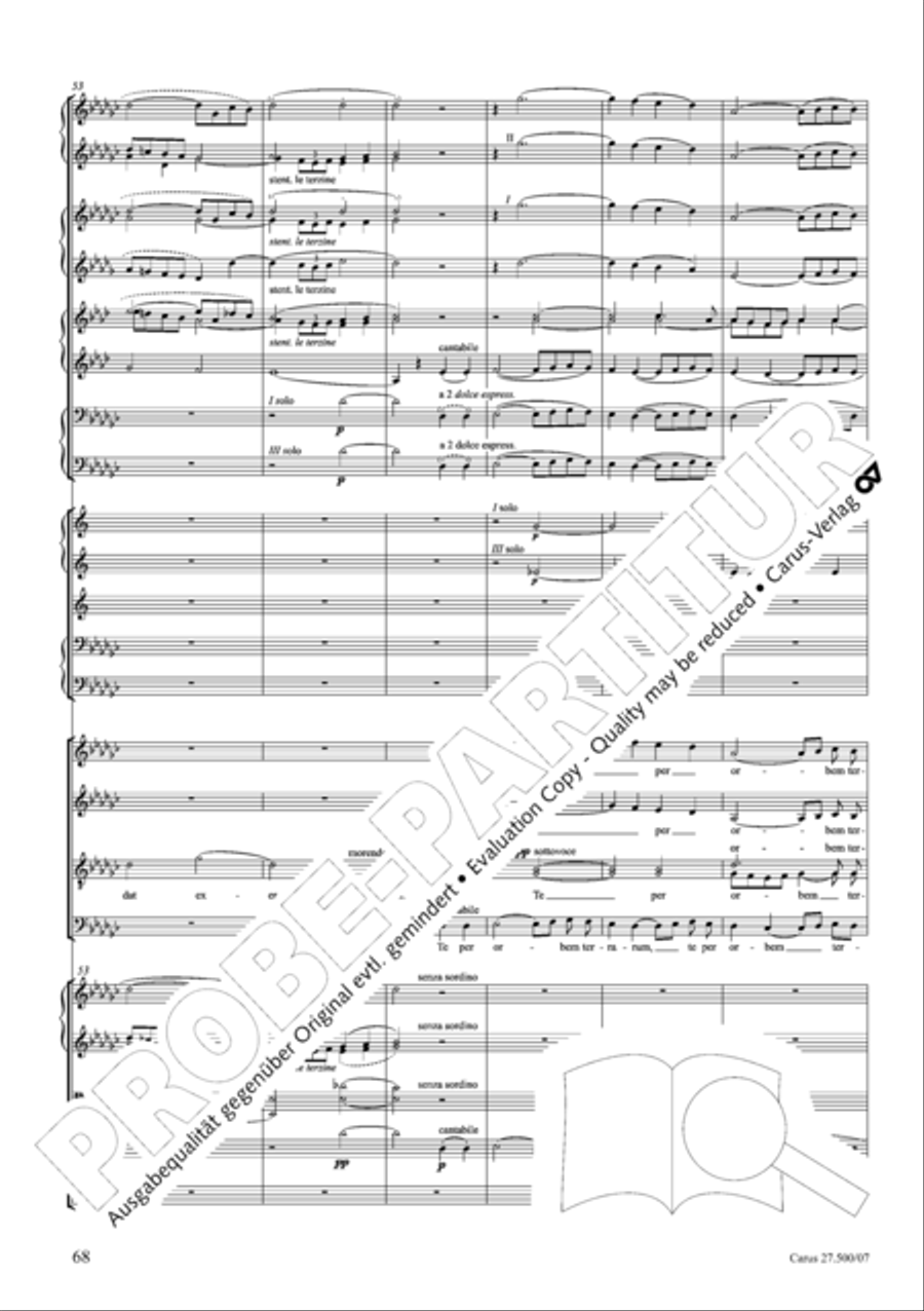 Quattro pezzi sacri Orchestra scores gallery preview page 69