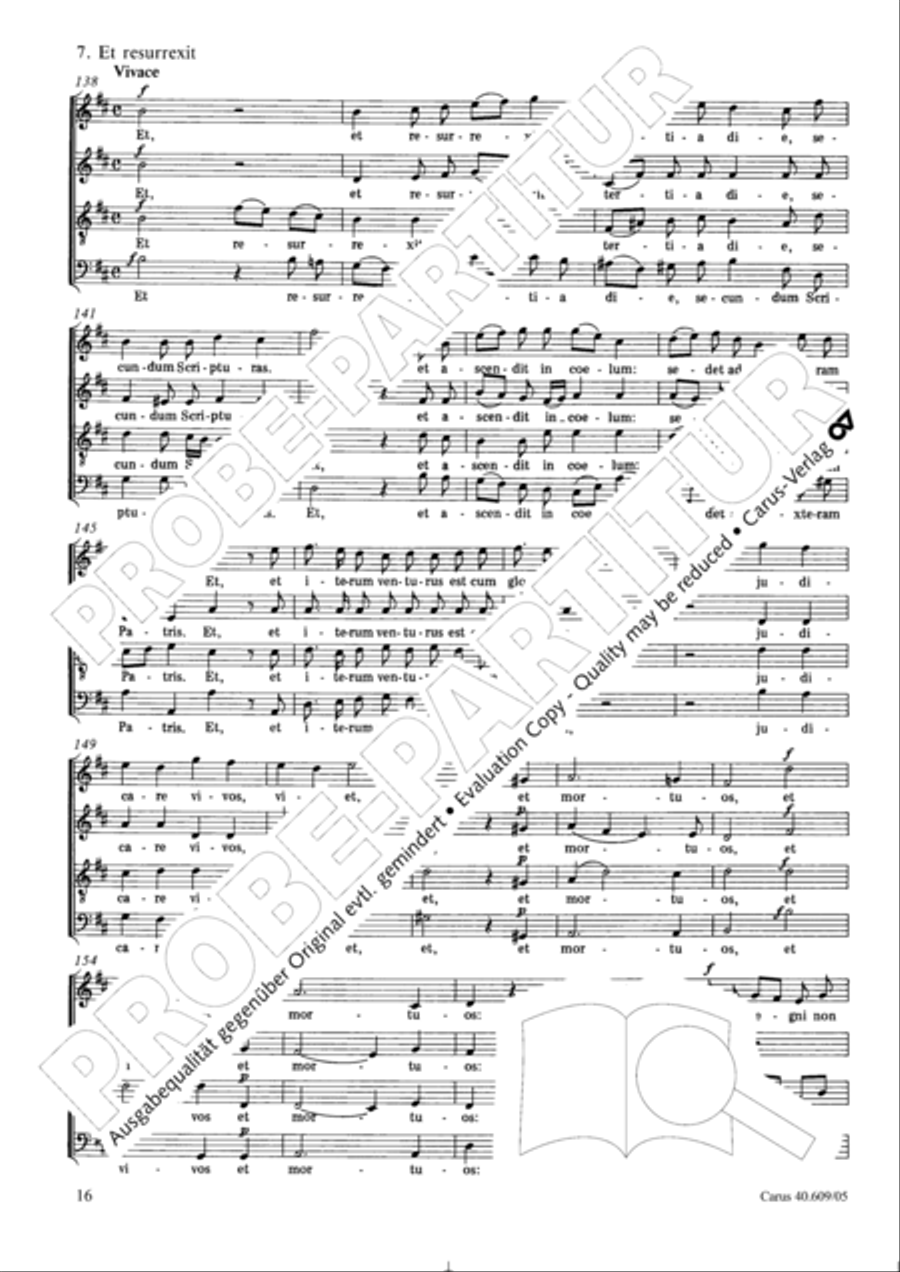 Missa in Angustiis 4-Part scores gallery preview page 17