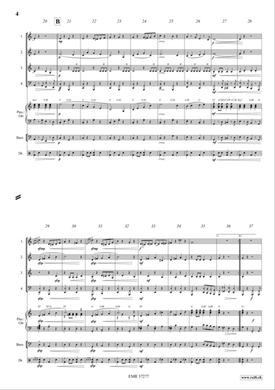 Alte Kameraden Woodwind Quartet scores gallery preview page 3