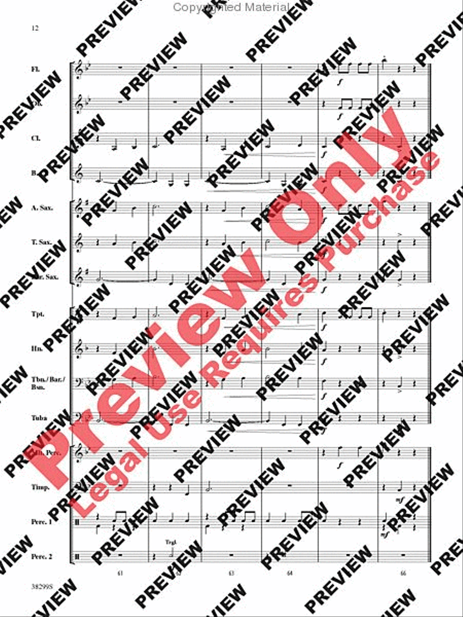 De Colores Concert Band scores gallery preview page 13