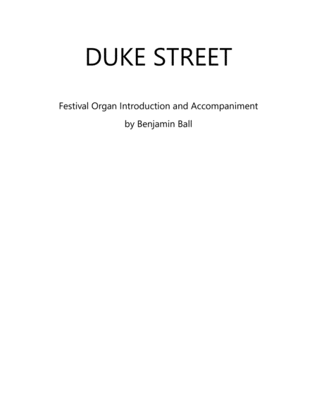 Duke Street (Introduction and Accompaniment)