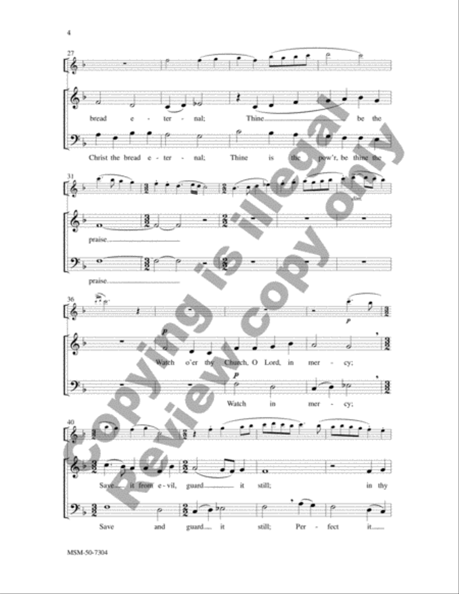 Father, We Thank Thee 3-Part scores gallery preview page 4