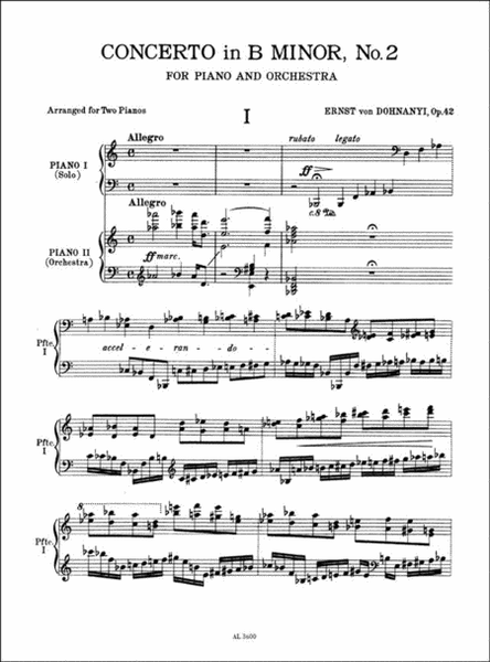 Concerto No. 2 In B Minor Op. 42