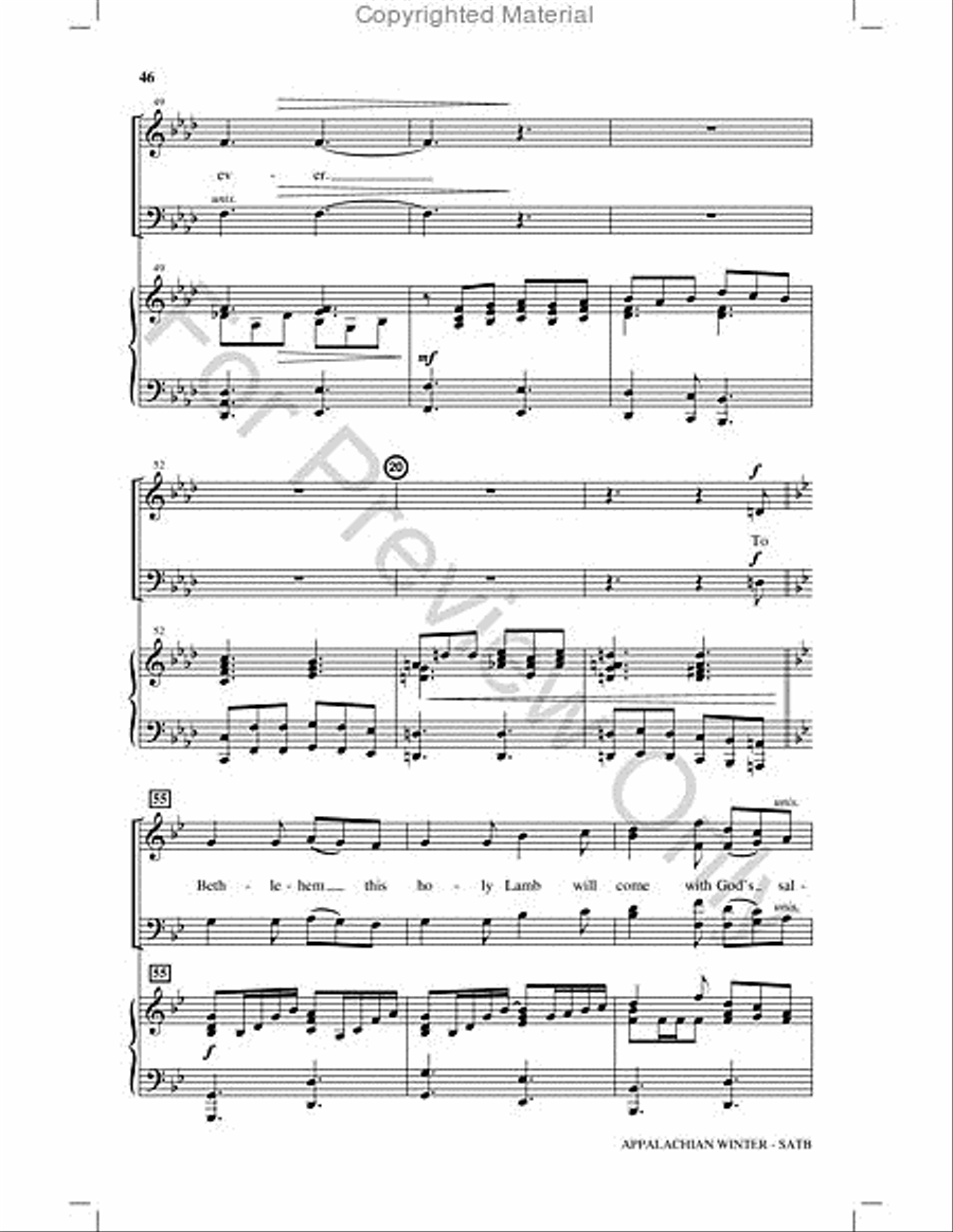 Appalachian Winter Choir scores gallery preview page 45