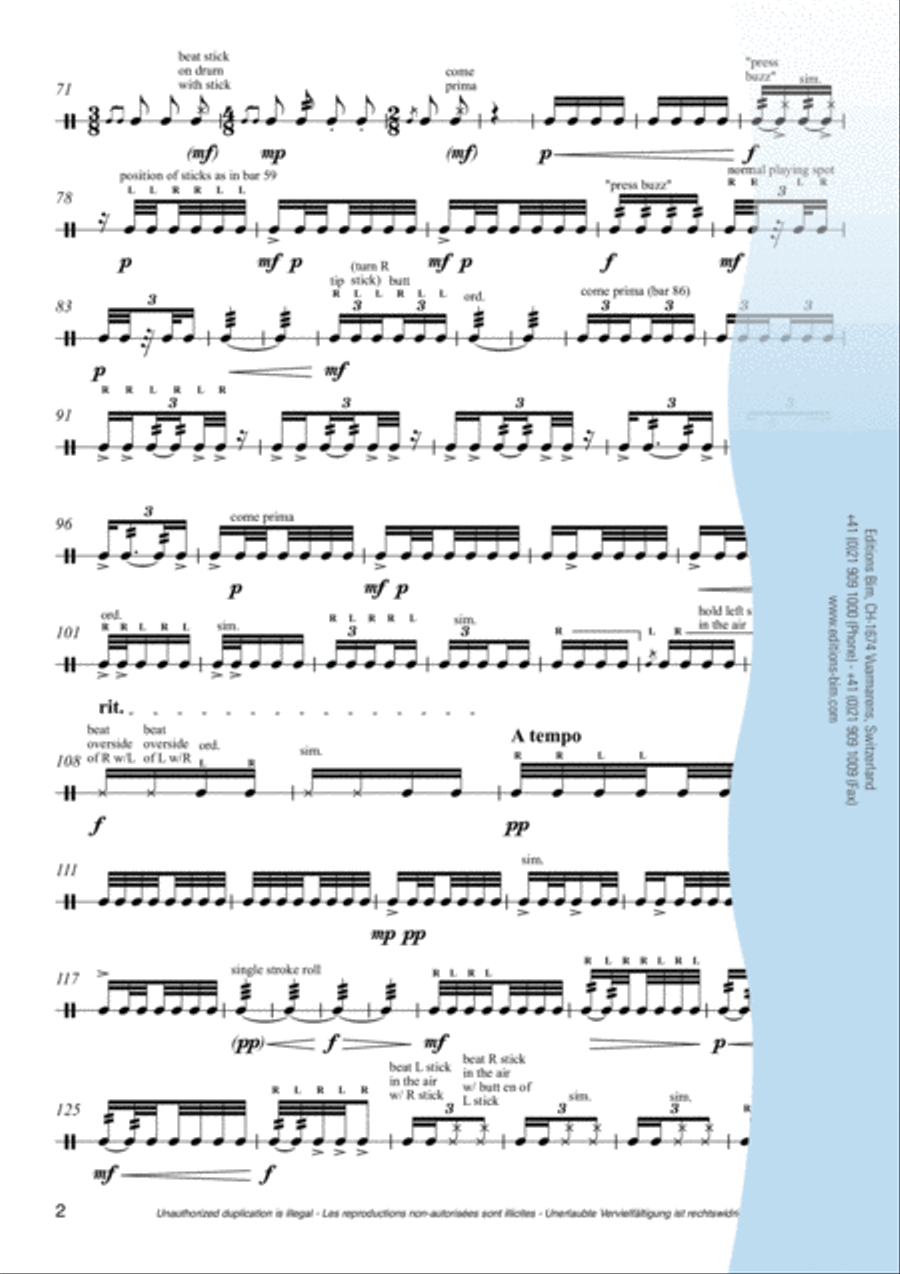 B2B Percussion scores gallery preview page 3