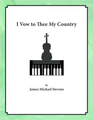 Book cover for I Vow to Thee My Country - Violin & Piano
