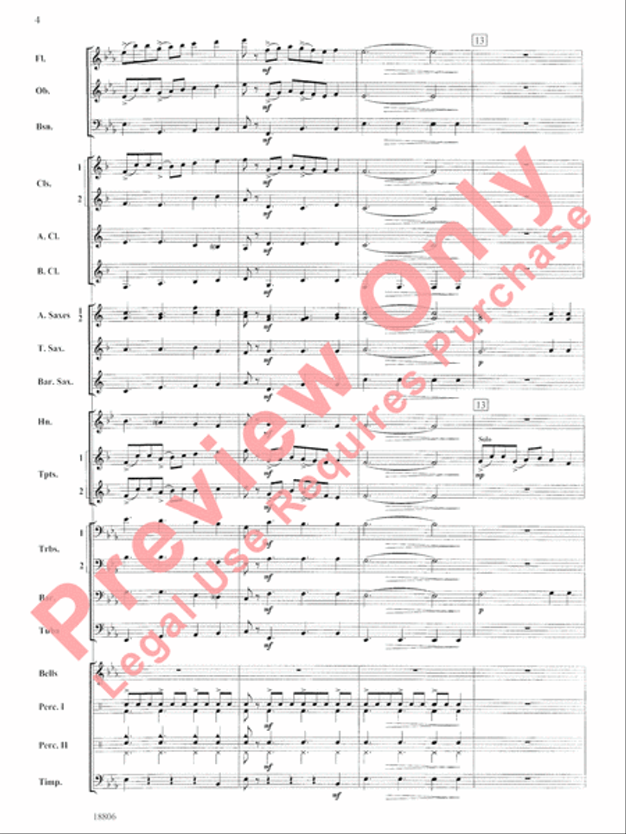 Quintology Concert Band scores gallery preview page 5