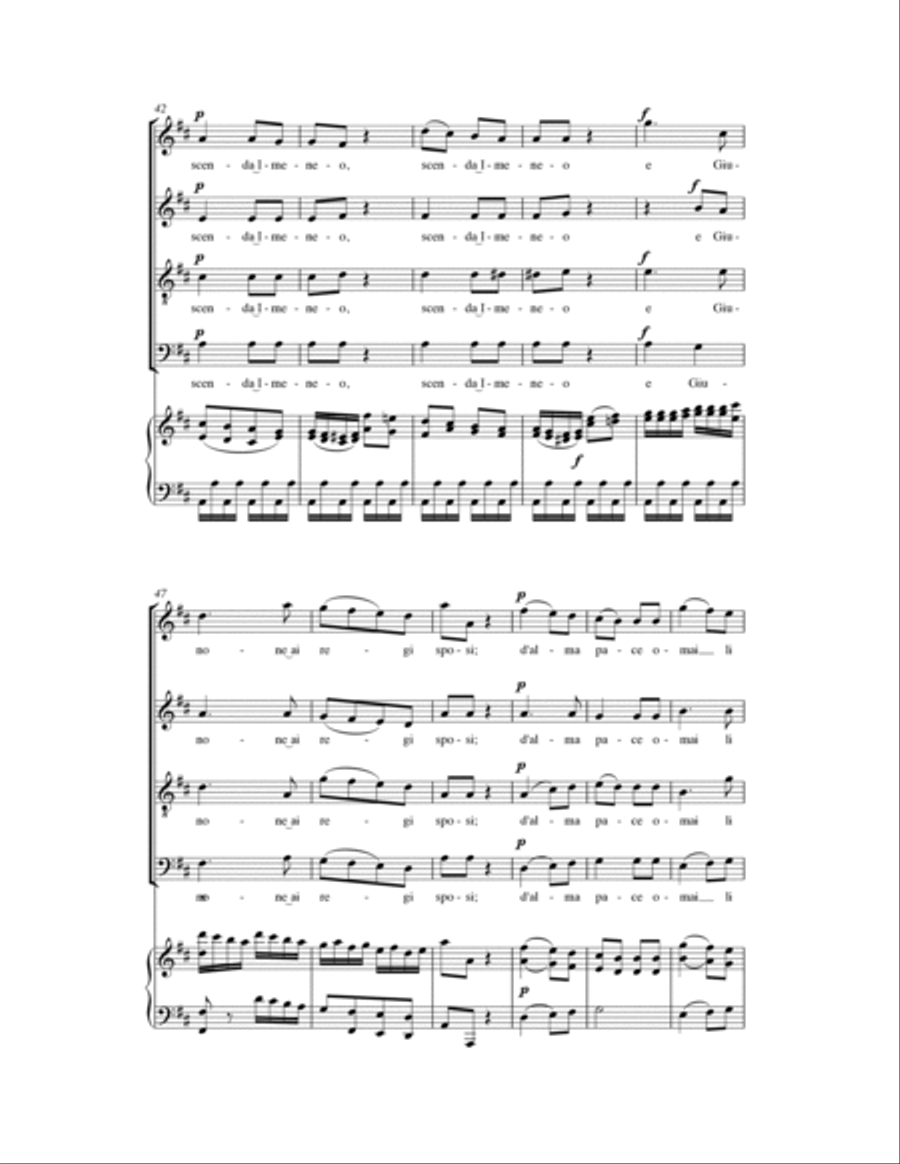 Scenda Amor Scenda Amor 4-Part scores gallery preview page 6