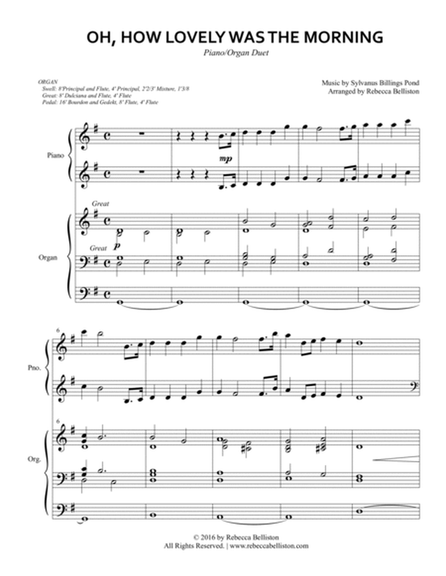 Oh, How Lovely Was the Morning/Joseph Smith's First Prayer (Piano/Organ Duet) image number null