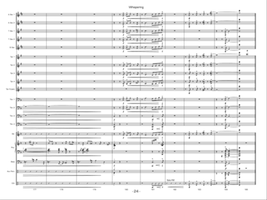 Whispering Jazz Ensemble scores gallery preview page 24