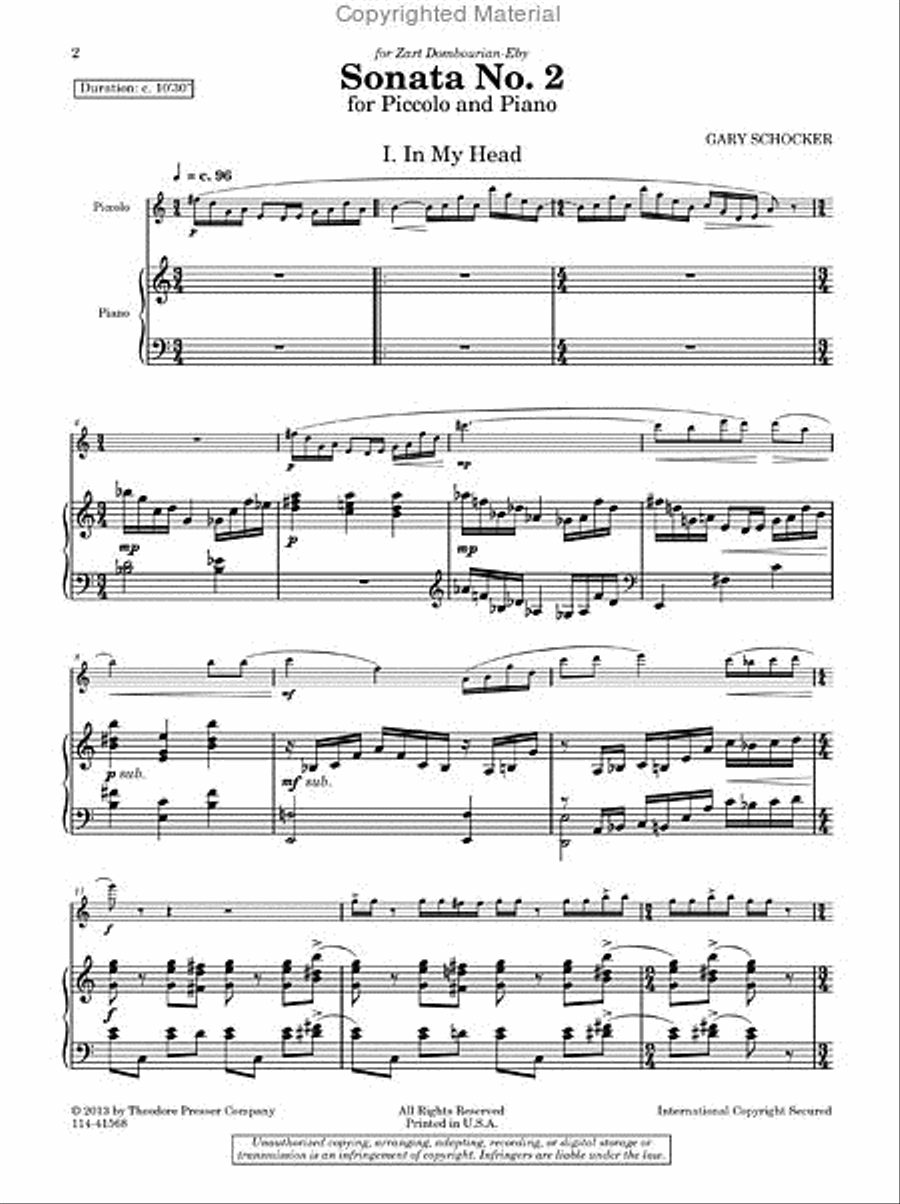 Sonata No. 2 Chamber Music scores gallery preview page 2