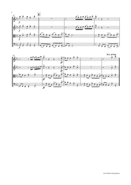 Fest Fanfare - String Quartet image number null