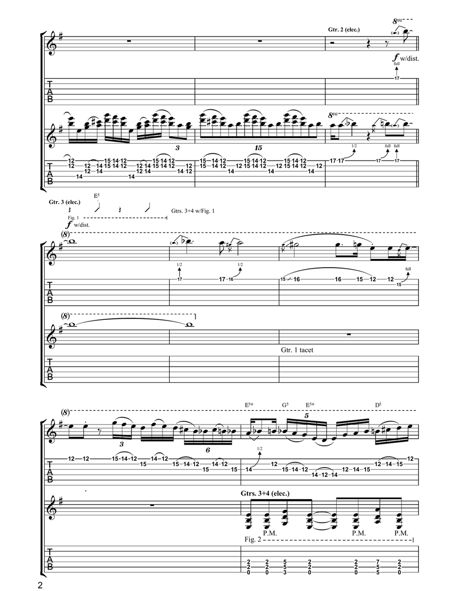These Boots Are Made For Walking Electric Guitar scores gallery preview page 2