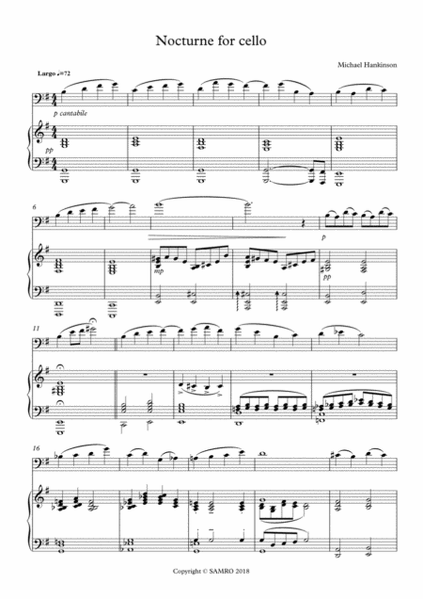 Nocturne for cello and piano image number null